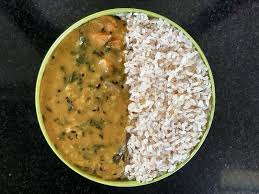 Brown Rice with Dal and Sabzi